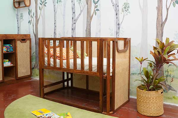 Cane Sofa Cot